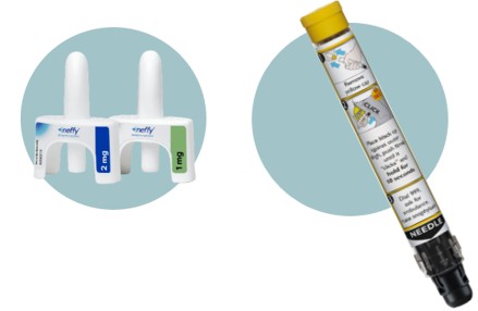 Neffy and Jext adrenaline devices Neffy and Jext adrenaline devices